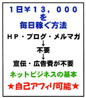 『１日￥１３，０００を毎日稼ぐ方法』