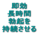 即効・長時間、勃起を持続させる方法