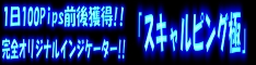 「スキャルピング極」MT4シグナルトレード!1日100Pips前後獲得!!