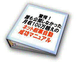 驚愕！誰も公開しなかった月収１００万超えのネット起業自動成功マニュアル