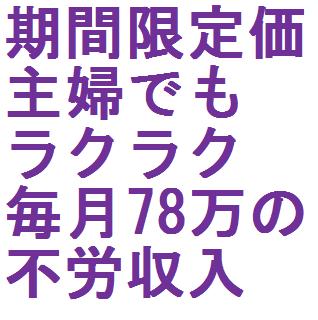 ど素人の主婦でもらくらく月78万円の不労所得を稼いだ方法です!