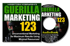 ゲリラマーケティング123[MP3版]【最小限の資源(お金と物)で最高の結果を生むために考案された、マーケティングテクニック！】