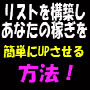 ターゲット化されたリスト獲得から、そのリストに対しての販売方法まで。この一冊であなたの儲けは大きく変わる！