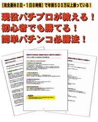 【超期間限定販売!】 完全週休2日・1日8時間で年間500万以上勝っている!現役パチプロが教える!パチンコマニュアル! 【2008最新版】