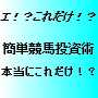 こんな方法があったのか！実践競馬投資術