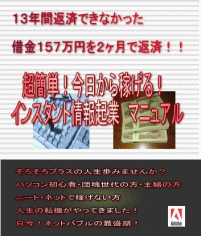 超簡単！今日から稼げる！インスタント情報起業マニュアル！！