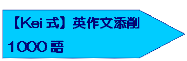 【Kei式】英作文添削1000語