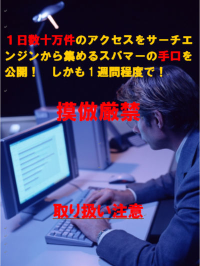 1日数十万件のアクセスをサーチエンジンから集めるスパマーの手口を公開！しかも１週間で！