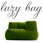 LAZY BAG 25-CF 片肘ウレタンファブリックソファ ライム色