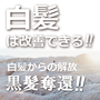 「黒髪奪還！」 白髪・薄毛からの解放！「特別特典セット」