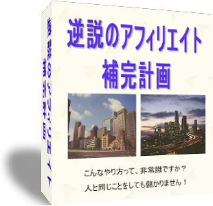 こんなやり方って非常識ですか？誰も考えつかなかった逆説のアフィリエイト補完計画！もう他人と同じことをしても儲かりません。