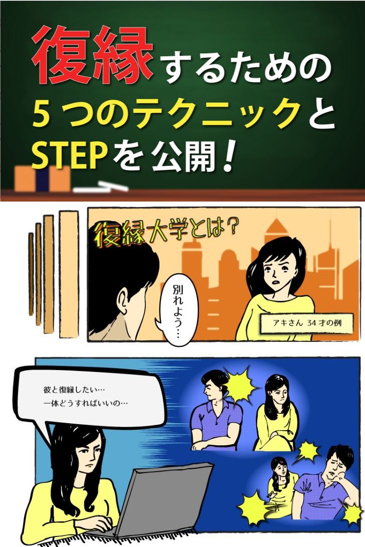 復縁大学5STEP　女性版　無料メールサポート付き