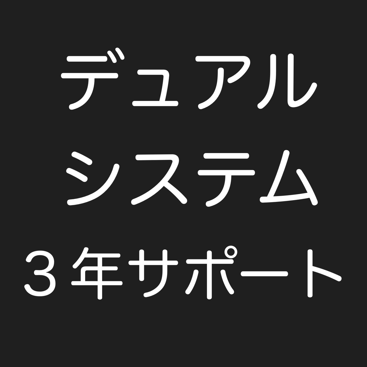 デュアルシステム３年サポート