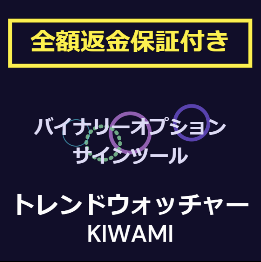 バイナリーオプションサインツール　【トレンドウォッチャーKIWAMI】