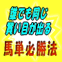「誰でも同じ買い目が出る馬単必勝法」が7月22日まで2,100円!