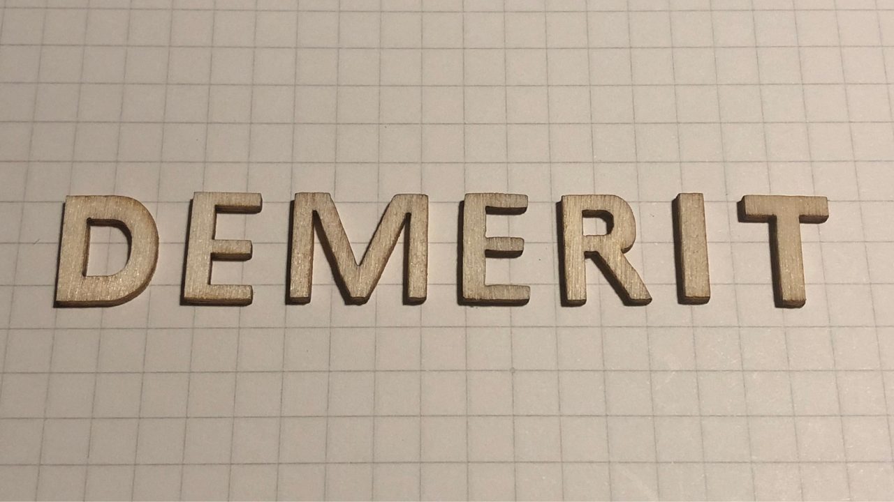 demerit