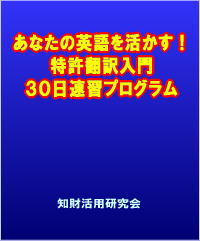 特許翻訳入門30日速習プログラムの画像