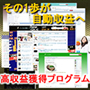 その1歩が自動収益へ!高収益獲得プログラムの画像