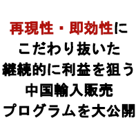 ABS式中国輸入転売プログラム