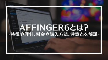 AFFINGER6(アフィンガー6)とは？特徴や評判、料金や購入方法、注意点を解説